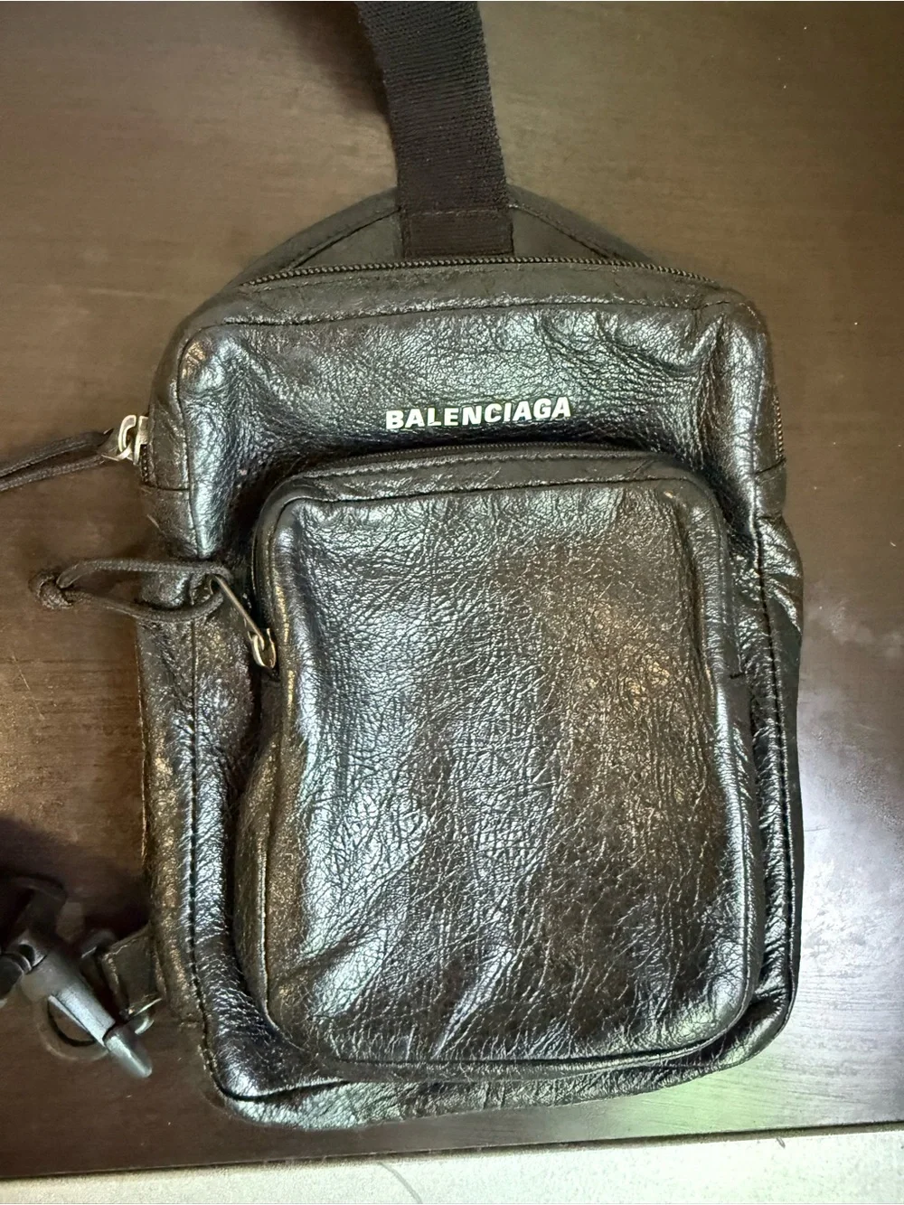 Balenciaga Explorer Crossbody Messenger Bag - Black